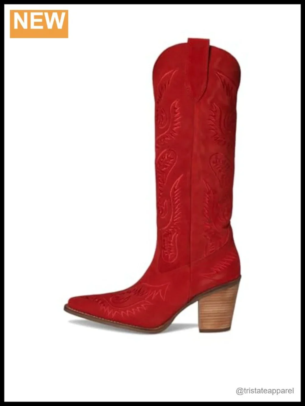Dingo Suede Snip Toe Over the Knee Dress Boots Pull-On Block Heel